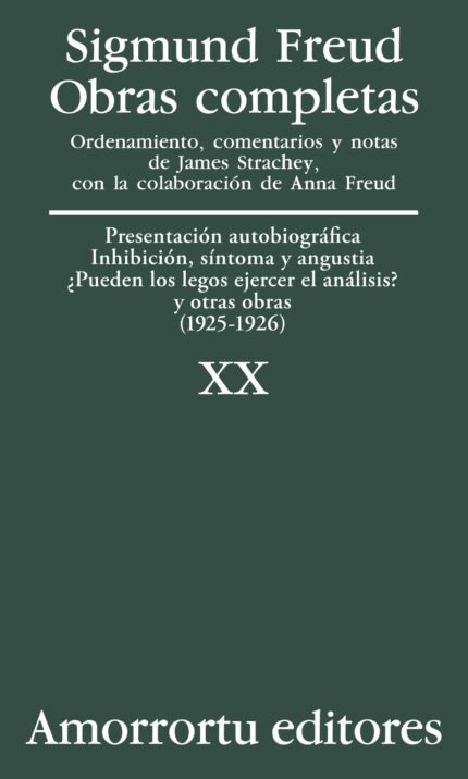 Sigmund Freud Obras completas - Tomo 20