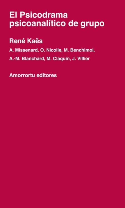 El psicodrama psicoanalítico de grupo