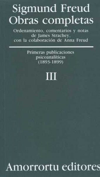 Sigmund Freud Obras completas - Tomo 3