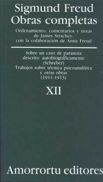 Sigmund Freud Obras completas - Tomo 12